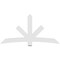 Ekena Millwork Alberta Architectural Grade PVC Gable Bracket, 84"W x 42"H x 2"D x 6"F, 12/12 Pitch GBP084X42X0206ALB00 - alternate 4
